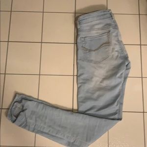 Highwasted light blue skinny jeans